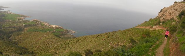 Looking down the Akamas peninsula from the Aphrodite nature trail