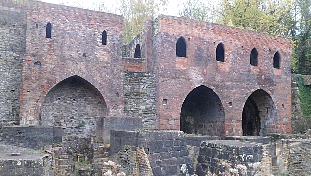 Blast Furnace remains at Blist Hill