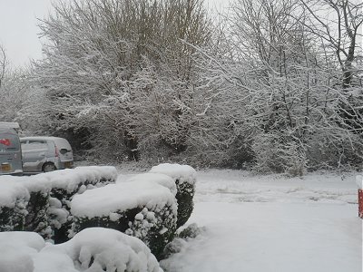 Snow at Bradley Stoke.