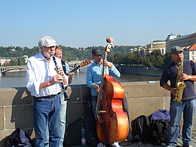 Jazz band on Charles Bridge