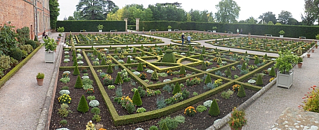 Hanbury Hall formal garden