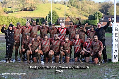 Bridgnorth firsts after a muddy game against Crewe