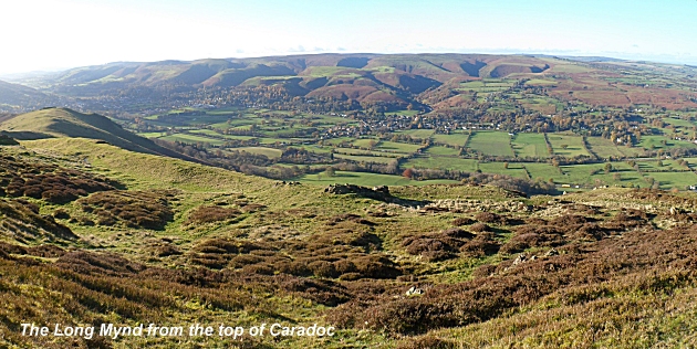 The Long Mynd from Caer Caradoc Hill