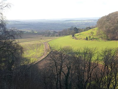 Nibley Green from Stinchcombe Hill looking SE.