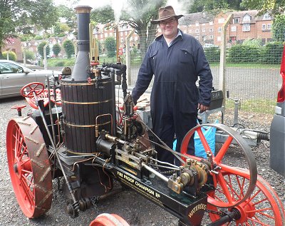 Replica steam tractor at Bridgnorth