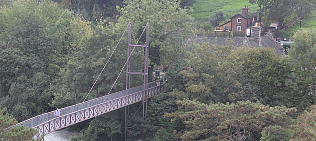 Bridge to railway station