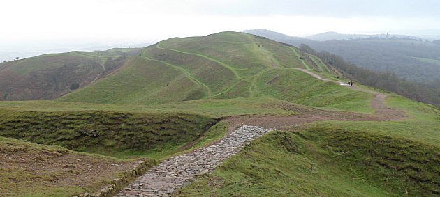 Looking South from the top of Herefordshire Beacon