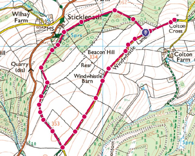 Colton Cross start and finish