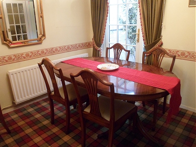 Edwardian dining table and chairs