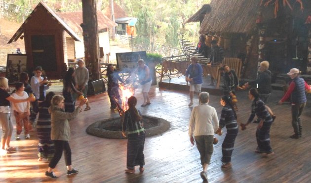 Dancing at the gong show
