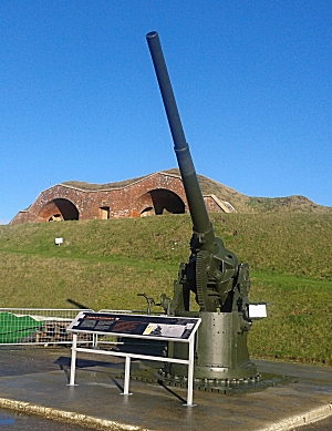 Anti-aircraft gun at Fort Nelson