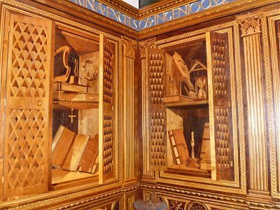 Marquetry in the Ducal palace, Gubbio.