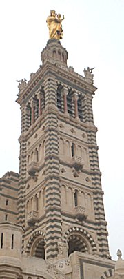 Bell tower of The Notre-Dame de la Garde
