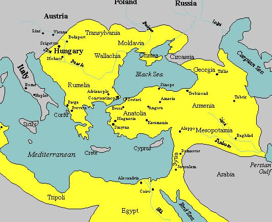Ottoman empire in 1580