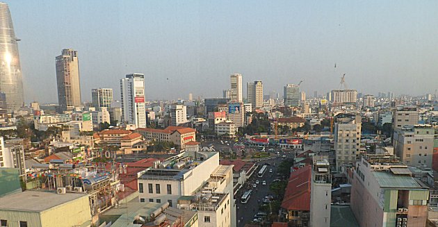 Saigon from the Golden Central Hotel