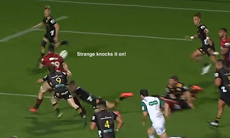 Strange knocks it on!