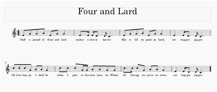 Score of Flour and Lard