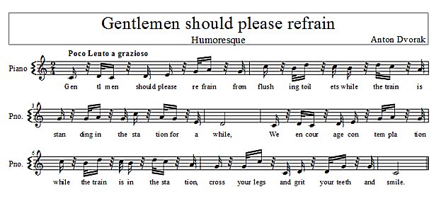 Score of Humoresque