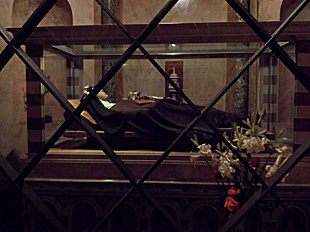 The tomb of St Clare